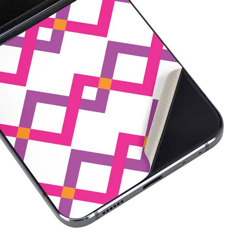 Chevron White Out Galaxy Z Flip5 5G Skin