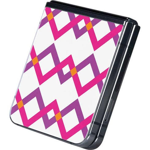 Chevron White Out Galaxy Z Flip5 5G Skin