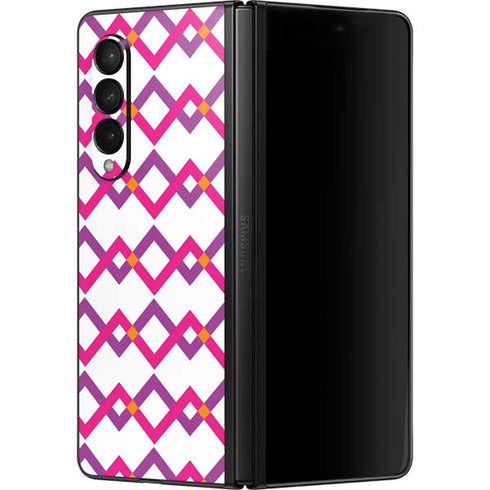 Chevron White Out Galaxy Z Fold3 5G Skin
