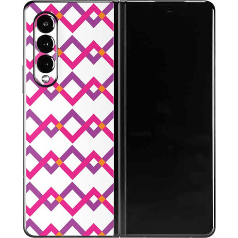 Chevron White Out Galaxy Z Fold3 5G Skin