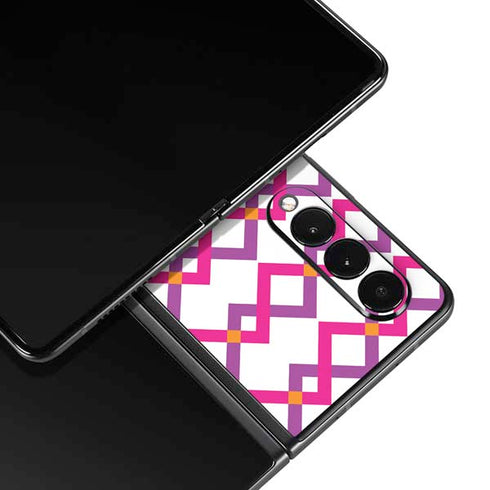 Chevron White Out Galaxy Z Fold3 5G Skin
