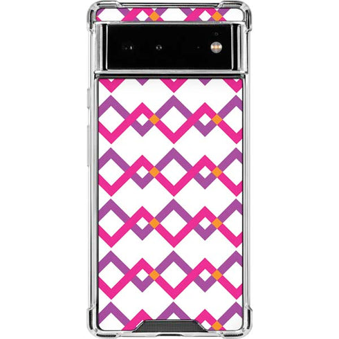 Chevron White Out Google Pixel 6 Clear Case