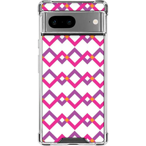 Chevron White Out Google Pixel 8 Clear Case