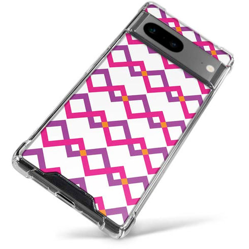 Chevron White Out Google Pixel 8 Clear Case