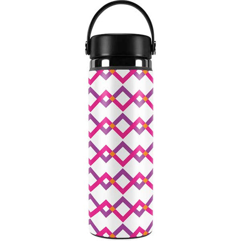 Chevron White Out Hydro Flask 20oz Wide Mouth Skin