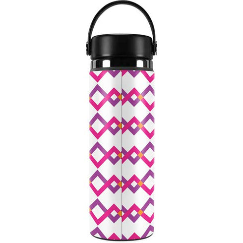 Chevron White Out Hydro Flask 20oz Wide Mouth Skin