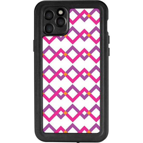 Chevron White Out iPhone 11 Pro Max Waterproof Case