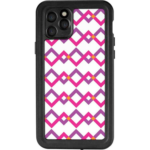 Chevron White Out iPhone 11 Pro Waterproof Case