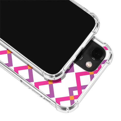 Chevron White Out iPhone 14 Plus Clear Case