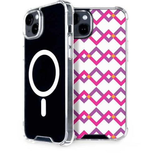 Chevron White Out iPhone 15 Plus MagSafe Case