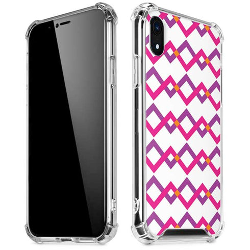 Chevron White Out iPhone XR Clear Case
