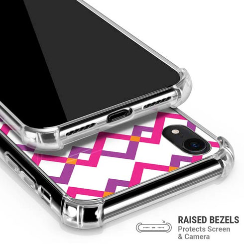 Chevron White Out iPhone XR Clear Case