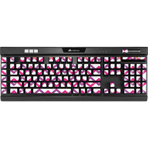 Chevron White Out K95 RGB PLATINUM Mechanical Gaming Keyboard Skin