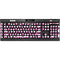 Chevron White Out K95 RGB PLATINUM Mechanical Gaming Keyboard Skin