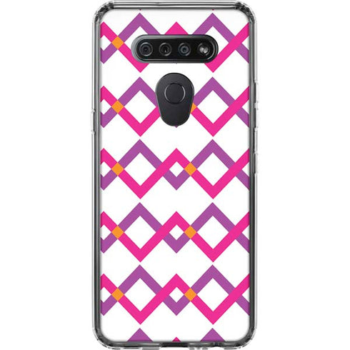Chevron White Out LG K51/Q51 Clear Case