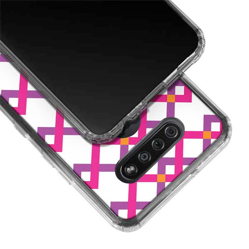 Chevron White Out LG K51/Q51 Clear Case