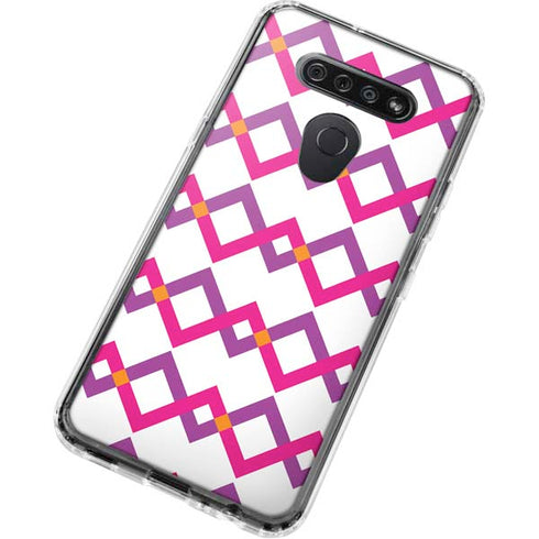 Chevron White Out LG K51/Q51 Clear Case
