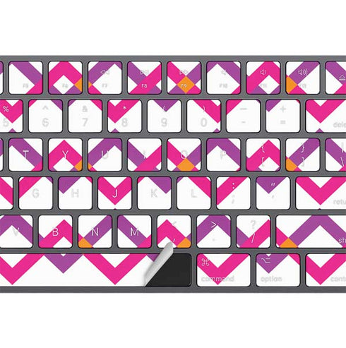 Chevron White Out Magic Keyboard with Numeric Keypad Skin