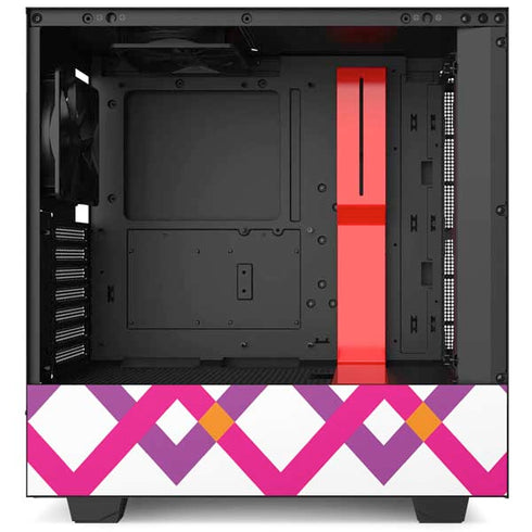 Chevron White Out NZXT H510 Compact ATX Mid-Tower Case Skin
