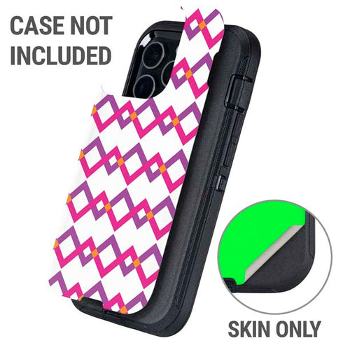 Chevron White Out Otterbox Defender iPhone Skin