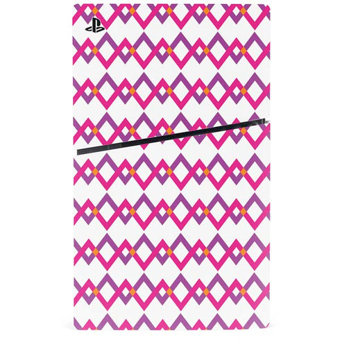 Chevron White Out PS5 Slim Disk Console Skin