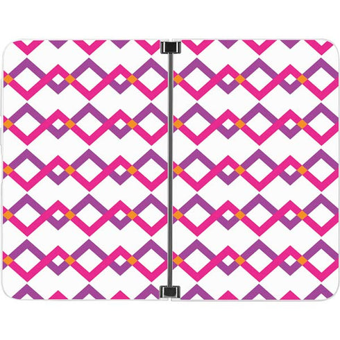 Chevron White Out Surface Duo Skin