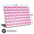 Chevron White Out Universal Laptop 12in (9.8 x 6.8in) Skin