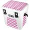 Chevron White Out YETI Roadie 24 Hard Cooler Skin