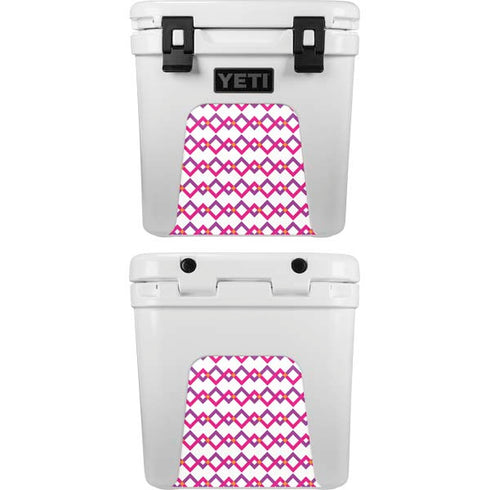 Chevron White Out YETI Roadie 24 Hard Cooler Skin