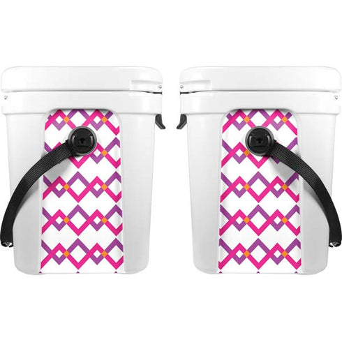 Chevron White Out YETI Roadie 24 Hard Cooler Skin