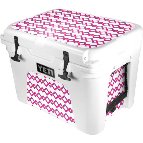 Chevron White Out YETI Tundra 35 Hard Cooler Skin