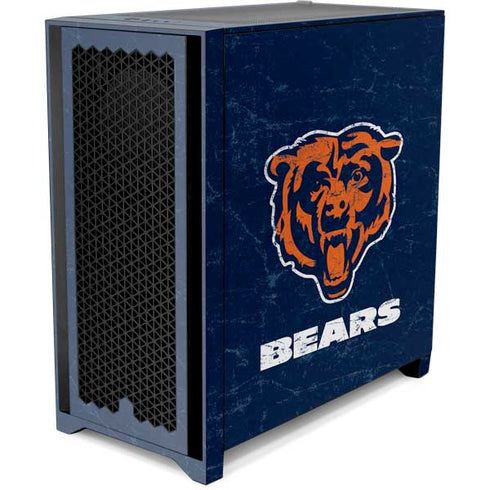 NFL Chicago Bears - Alternate Distressed Corsair 4000D Tempered Glass Mid-Tower ATX Case Skin