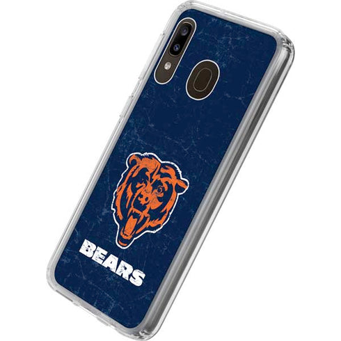 NFL Chicago Bears - Alternate Distressed Galaxy A20 Clear Case