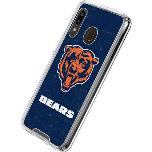 NFL Chicago Bears - Alternate Distressed Galaxy A30 Clear Case