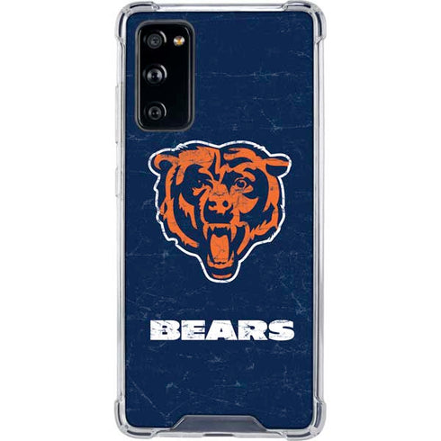 NFL Chicago Bears - Alternate Distressed Galaxy S20 FE Clear Case