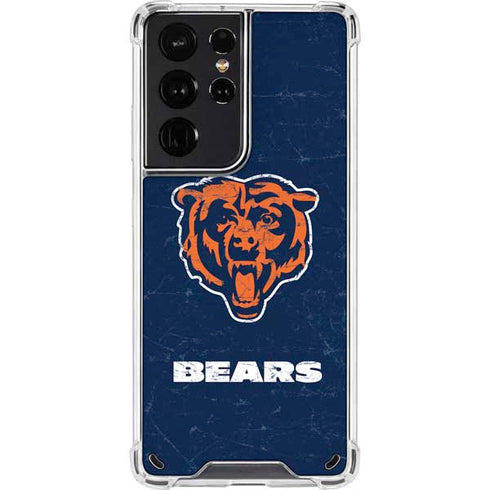 NFL Chicago Bears - Alternate Distressed Galaxy S21 Ultra 5G Clear Case