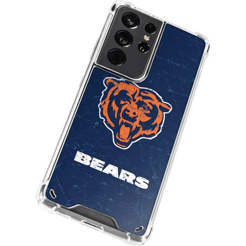 NFL Chicago Bears - Alternate Distressed Galaxy S21 Ultra 5G Clear Case
