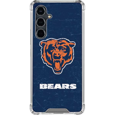 NFL Chicago Bears - Alternate Distressed Galaxy S23 FE Clear Case