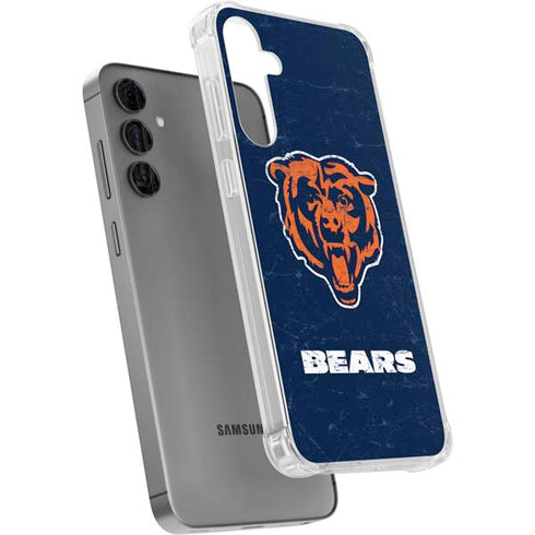 NFL Chicago Bears - Alternate Distressed Galaxy S24 Plus Clear Case
