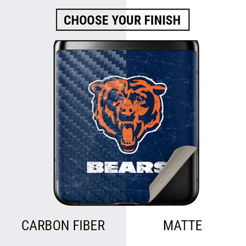 NFL Chicago Bears - Alternate Distressed Galaxy Z Flip Skin