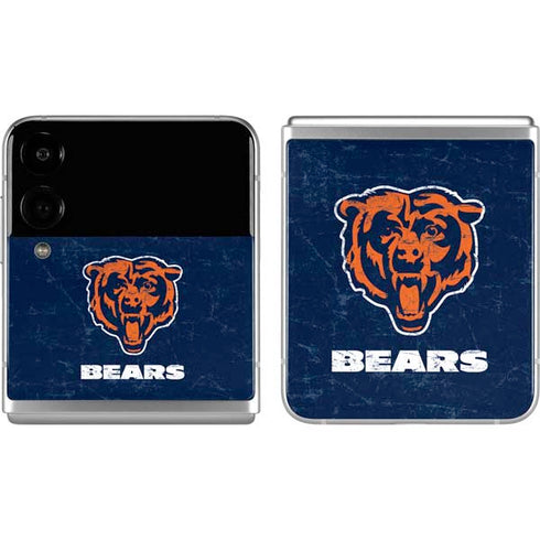 NFL Chicago Bears - Alternate Distressed Galaxy Z Flip4 5G Skin