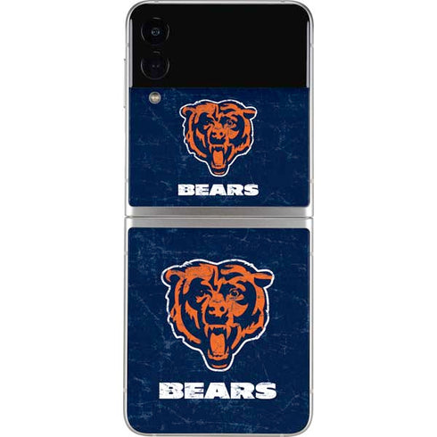 NFL Chicago Bears - Alternate Distressed Galaxy Z Flip4 5G Skin