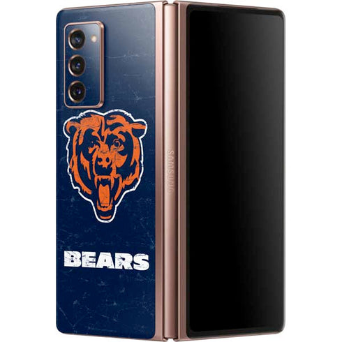 NFL Chicago Bears - Alternate Distressed Galaxy Z Fold2 5G Skin