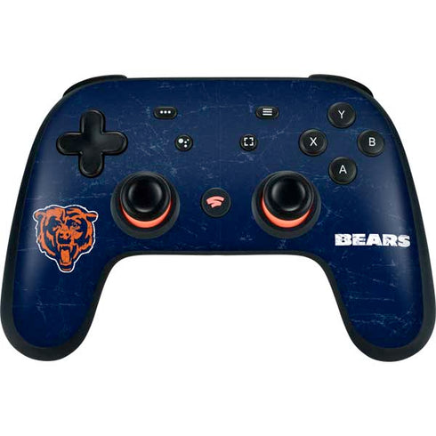 NFL Chicago Bears - Alternate Distressed Google Stadia Controller Skin