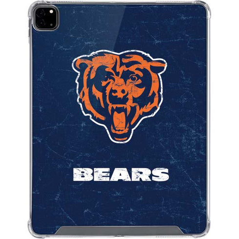 NFL Chicago Bears - Alternate Distressed iPad Pro 12.9in (2020) Clear Case