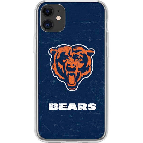 NFL Chicago Bears - Alternate Distressed iPhone 11 Clear Case