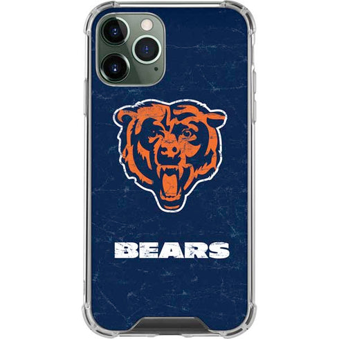 NFL Chicago Bears - Alternate Distressed iPhone 11 Pro Max Clear Case
