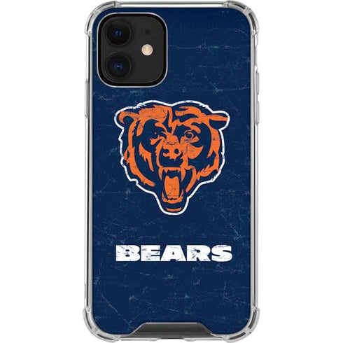 NFL Chicago Bears - Alternate Distressed iPhone 12 Mini Clear Case