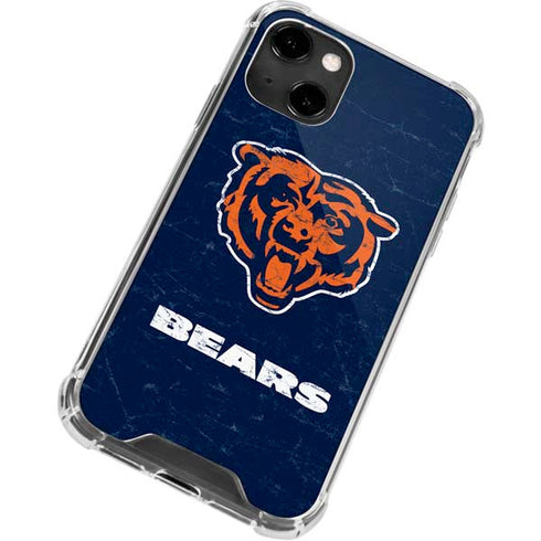 NFL Chicago Bears - Alternate Distressed iPhone 14 Clear Case