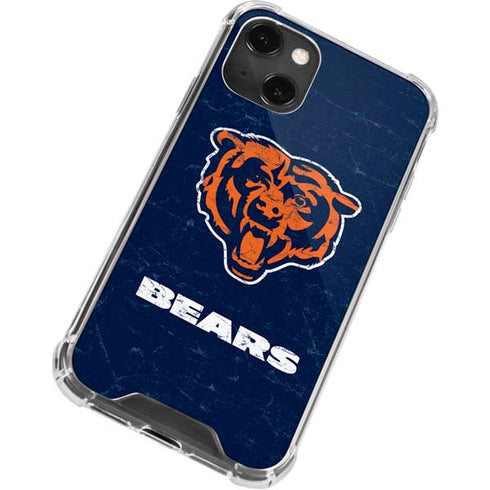 NFL Chicago Bears - Alternate Distressed iPhone 15 Plus Clear Case
